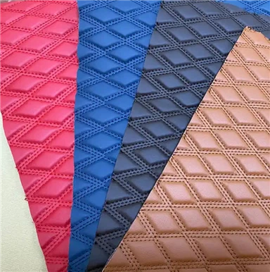 Color Stitching Sponge Car Seat Cover Car Floor Mats Embroidery Pvc Leather