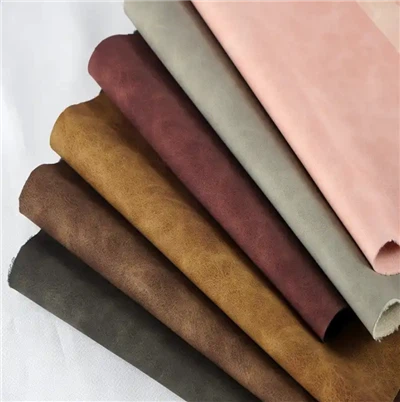 Customization Water Based Nubuck Suede PU Synthetic Leather Material For Shoes Bag