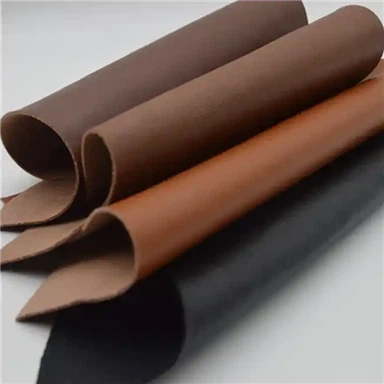 Dark Brown Color High Temperature High Pressure PU Synthetic Leather For Slippers Shoes