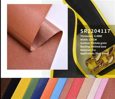 PVC Synthetic Artificial Leather For Shoe Lining