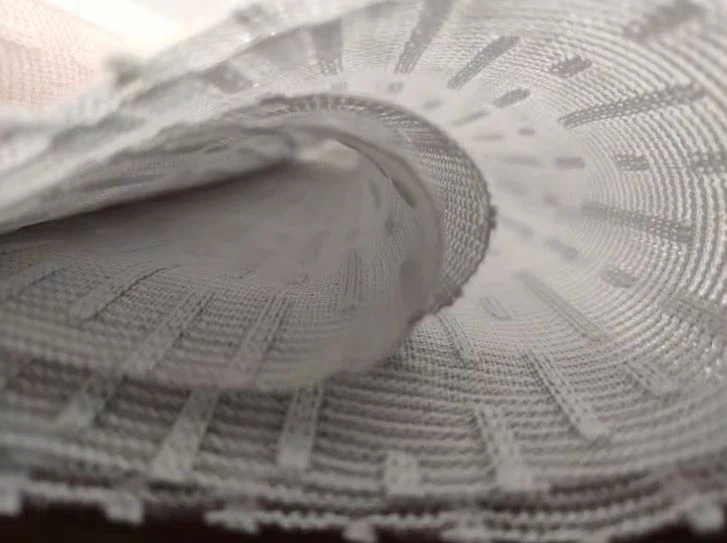 100% Polyester Fabric Striped Breathable Translucent Fabric