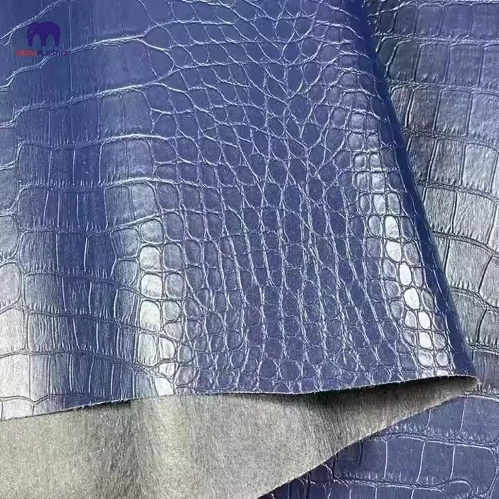 Crocodile Pattern PVC Leather Spunlace Nonwoven Backing suppliers