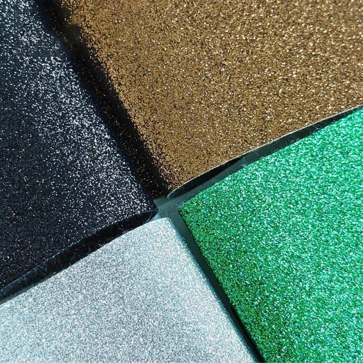 Glitter Synthetic Leather Sparkling Shiny Material For Shoes Bags suppliers