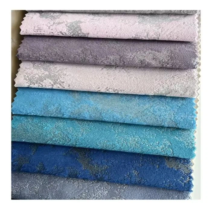 Latest Luxury Bronzed Velvet Curtain100%polyester Woven Fabric