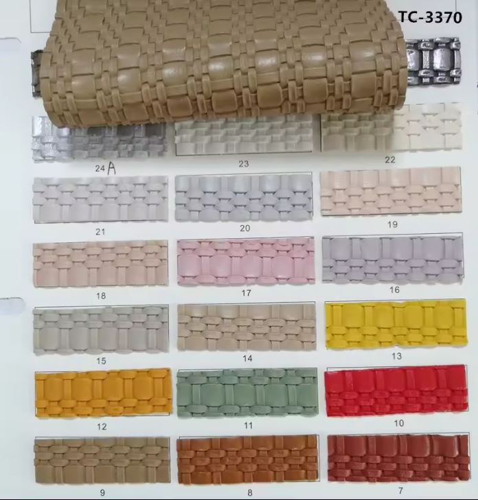 New Fashion Woven Pattern Semi Pu Leather