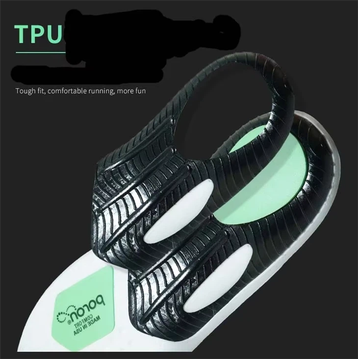 New Material Graphene TPU PU Poron Soft Double Shock Absorption Arch Support Insoles Sports & Comfort Insoles
