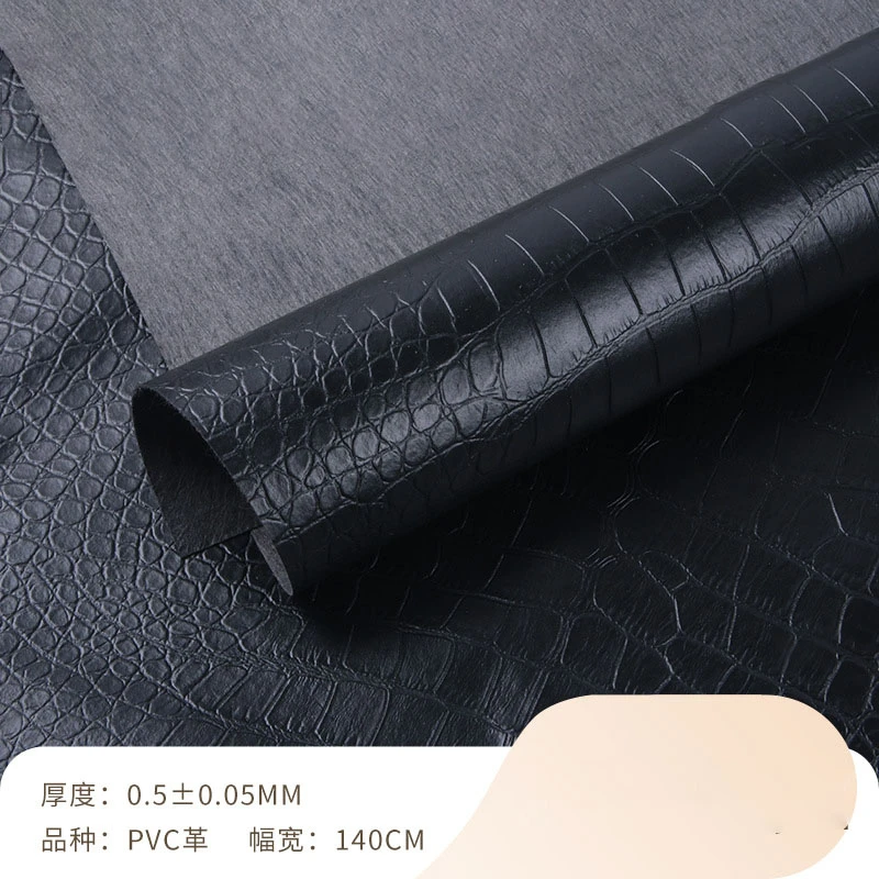 Crocodile pattern PVC leather spunlace nonwoven backing 2 Crocodile pattern PVC leather spunlace nonwoven backing 2