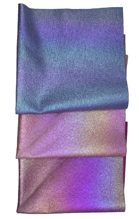 Sleek Upscale PU Leather Materials For Shoes And Bags With Reflective Accents Abrasion Resistanc