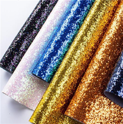 Cheap Pu Glitter Leather