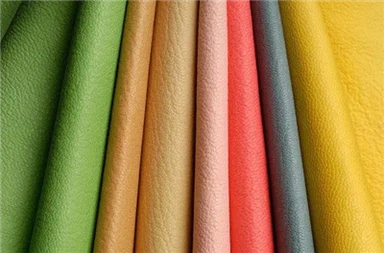China Black Pu Leather Material