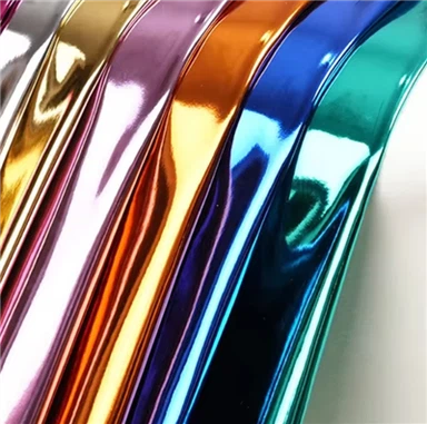 China Factory Price Holographic Mirror PVC Free Synthetic Leather Tpu Leather Shoe Shoe And Bag