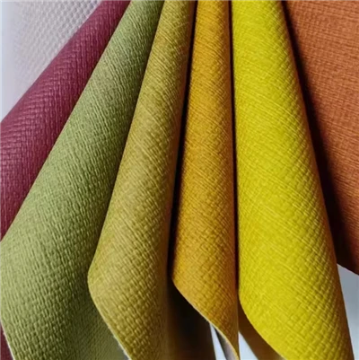 Wholesale Waterproof And Dustproof Linen Stripes Synthetic Leather PVC